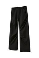 KREATE Sculpted Pleated Straight-Leg Trousers