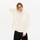 KREATE Floral Jacquard Trim Pocket Shirt