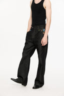 KREATE Floral Lined Stitched Jeans