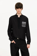 KREATE Faux Layered Fair Isle Pocket Shirt