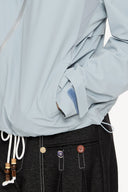 KREATE Asymmetric-Zip Teflon Hooded Jacket