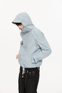 KREATE Asymmetric-Zip Teflon Hooded Jacket