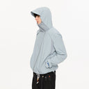 KREATE Asymmetric-Zip Teflon Hooded Jacket