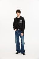 KREATE Faux Layered Fair Isle Pocket Shirt