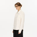 KREATE Floral Jacquard Trim Pocket Shirt