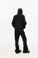 KREATE Asymmetric-Zip Teflon Hooded Jacket