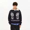 KREATE Fair Isle Faux Fur Lining Jacket