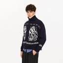 KREATE Fair Isle Faux Fur Lining Jacket