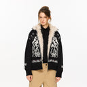 KREATE Fair Isle Faux Fur Lining Jacket