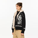 KREATE Fair Isle Faux Fur Lining Jacket