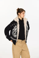 KREATE Fair Isle Faux Fur Lining Jacket