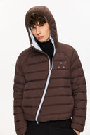 KREATE Asymmetric Contrast Light Down Jacket