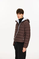 KREATE Asymmetric Contrast Light Down Jacket