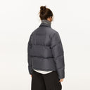 KREATE Faux Layered Cable Knit Puffer Jacket
