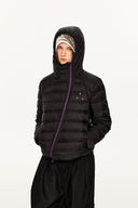 KREATE Asymmetric Contrast Light Down Jacket