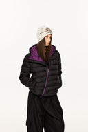 KREATE Asymmetric Contrast Light Down Jacket