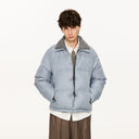 KREATE Faux Layered Cable Knit Puffer Jacket