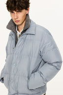 KREATE Faux Layered Cable Knit Puffer Jacket