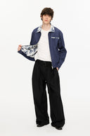 KREATE Contrast Floral Collar Jacket