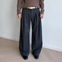 KREATE Triple-Pleat Wide-Leg Trousers