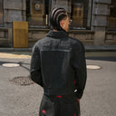 STEEPC LOGO Embossed Boxy Selvedge Denim Jacket