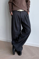 KREATE Triple-Pleat Wide-Leg Trousers