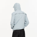 KREATE Asymmetric-Zip Teflon Hooded Jacket