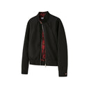 KREATE Floral-Lined Spliced Harrington Jacket