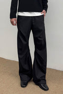 KREATE Sculpted Pleated Straight-Leg Trousers