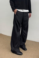 KREATE Sculpted Pleated Straight-Leg Trousers