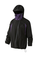 KREATE Asymmetric-Zip Teflon Hooded Jacket