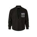 KREATE Faux Layered Fair Isle Pocket Shirt