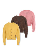 Knitted cardigan sweater jacket