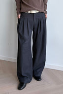 KREATE Triple-Pleat Wide-Leg Trousers