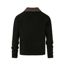 KREATE Contrast Layered Collar Ribbed Sweater