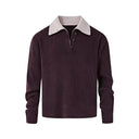 KREATE Contrast Layered Collar Ribbed Sweater