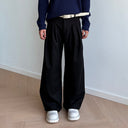 KREATE Triple-Pleat Wide-Leg Trousers